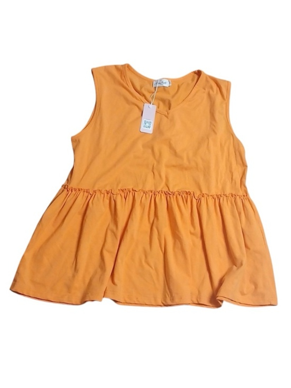 New Sleeveless Peplum Top, XL